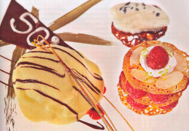 Рецепт Итальянский десерт фисташкового зукотто с малиной фото