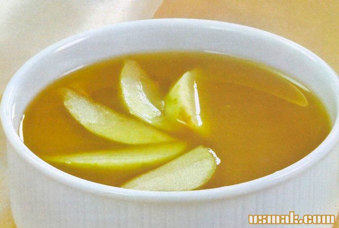 Рецепт Фруктовый суп абрикосовый с яблоками фото