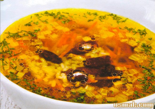 Рецепт Фасолевый суп из консервированной фасоли и риса фото