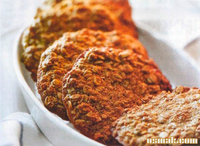 Рецепт Овсяное домашнее печенье фото