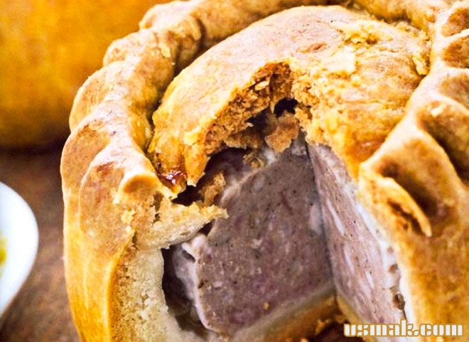Рецепт Закрытый мясной пирог из фарша в духовке фото