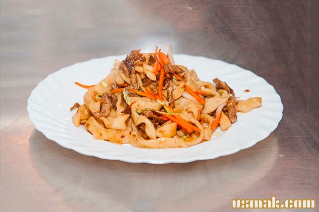 Рецепт Китайская лапша со свининой фото