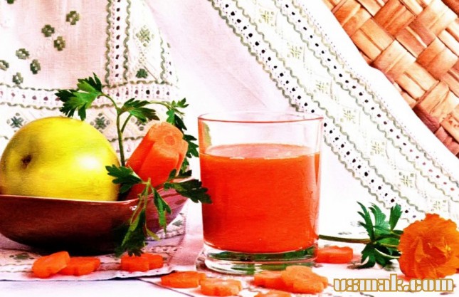 Рецепт Морковно яблочный сок фото