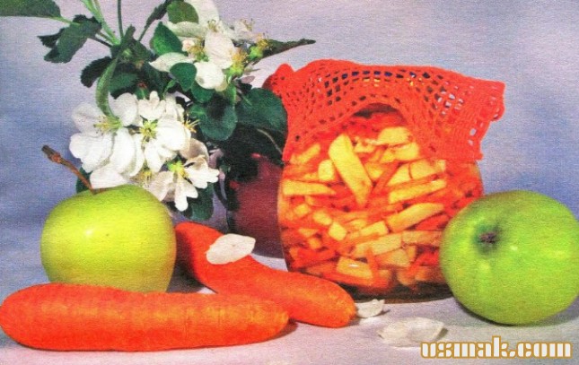 Рецепт Салат из моркови и яблок на зиму фото