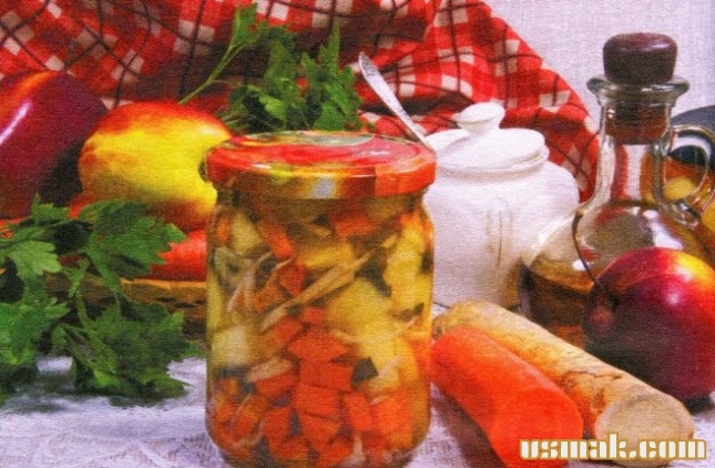 Рецепт Маринованный салат с овощами фото