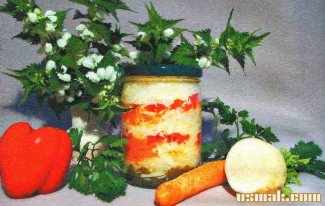 Рецепт Салат из редьки на зиму фото