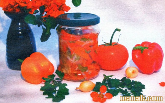 Рецепт Салат из болгарского перца на зиму фото