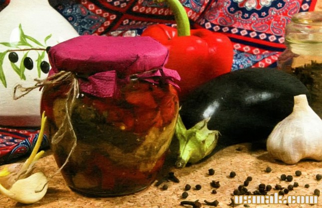 Рецепт Закуска из баклажан и перца фото