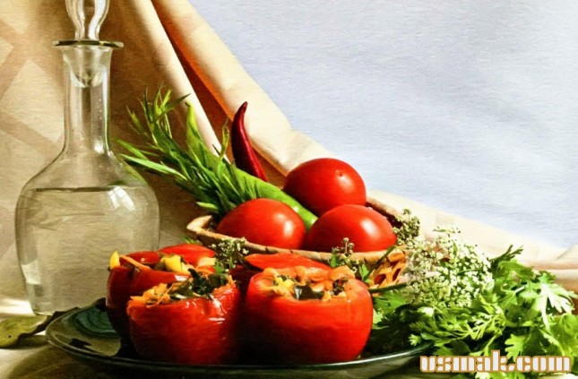 Рецепт Квашеные фаршированные помидоры фото