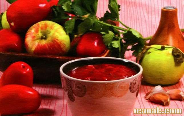 Рецепт Паста из помидоров и яблок фото