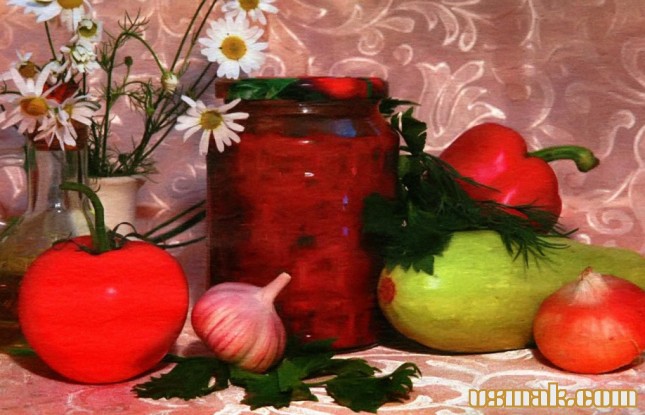 Рецепт Лечо из кабачков на зиму фото