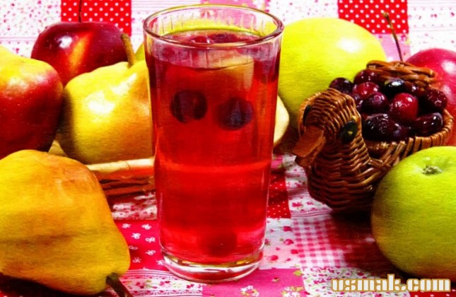 Рецепт Компот из брусники, яблок и груш фото
