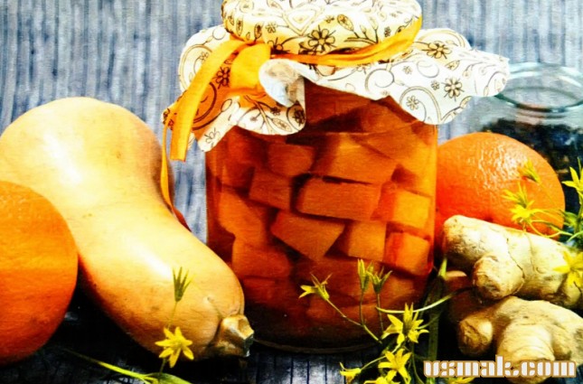 Рецепт Компот из тыквы и апельсина фото