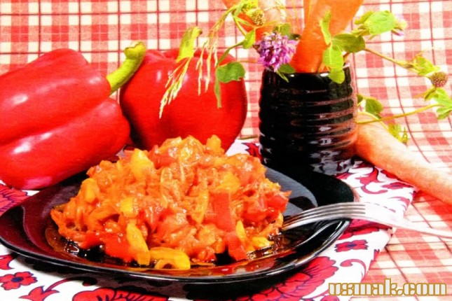 Рецепт Икра из перца и моркови фото