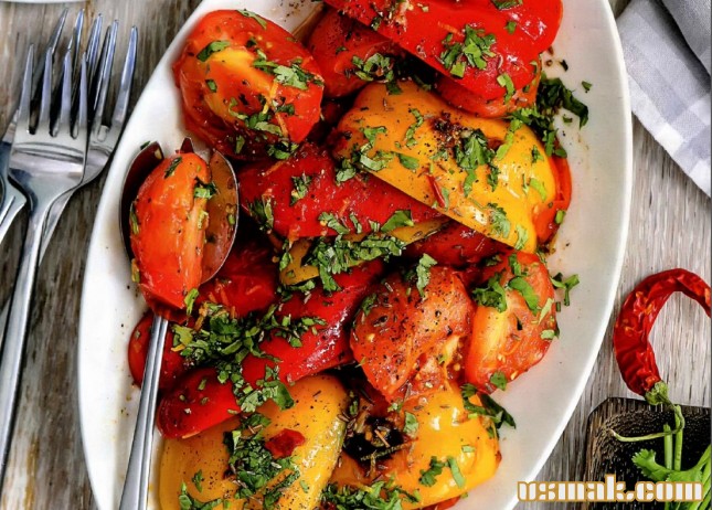 Рецепт Салат из жареных овощей с пряностями фото