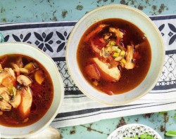 рецепт Куриный суп по-азиатски