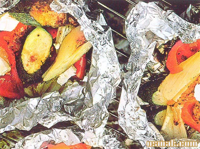 Рецепт Овощи запеченные в фольге на гриле фото
