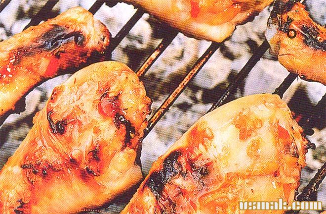 Рецепт Острые хрустящие вкусные куриные ножки на гриле фото