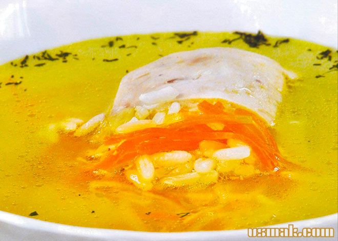 Рецепт Куриный суп с рисом фото