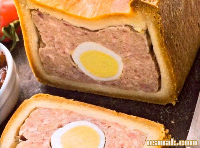 Рецепт Мясной рулет из фарша свинины с яйцом фото