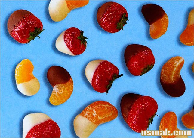 Рецепт Ягоды и фрукты в шоколаде фото