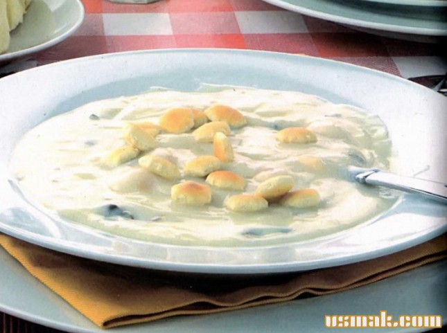 Рецепт Сырный суп пюре с гренками фото