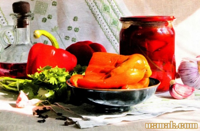 Рецепт Маринованный болгарский перец фото