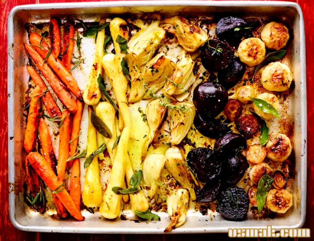 Как приготовить вкусные запеченные овощи в духовке рецепт с фото