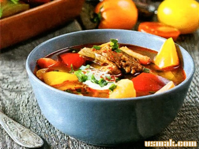 Рецепт Тушеная говядина с овощами фото