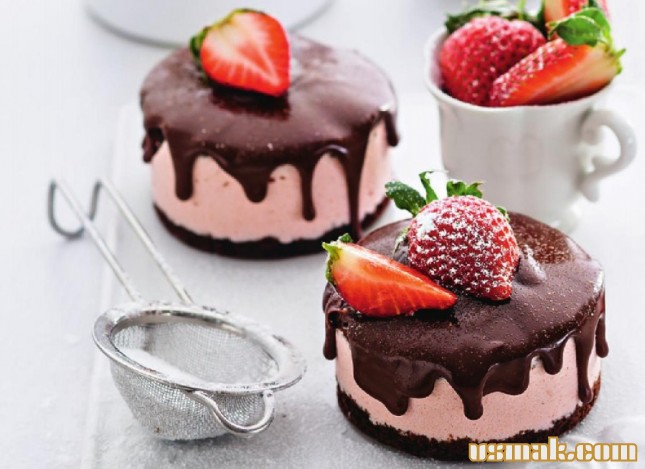 Рецепт Шоколадно-клубничное пирожное фото