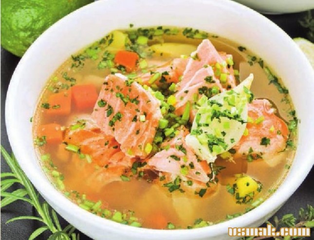 Рецепт Суп с форелью и овощами фото