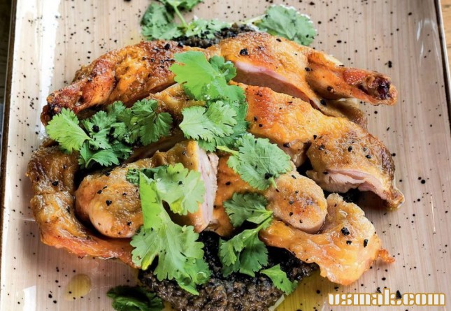 Рецепт Цыпленок с оливковой пастой фото