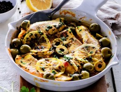 рецепт Рыба с овощами по-мароккански